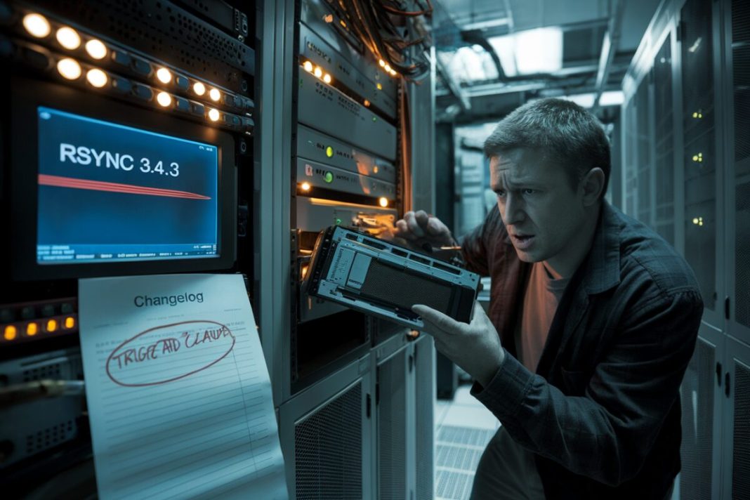 Un administrateur système inquiet face à des erreurs rsync après mise à jour