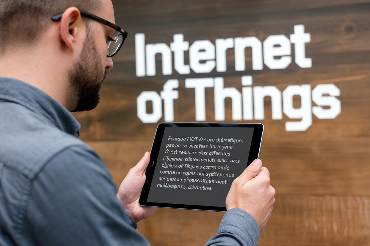 Pourquoi l'IoT est une thématique, pas un secteur homogène