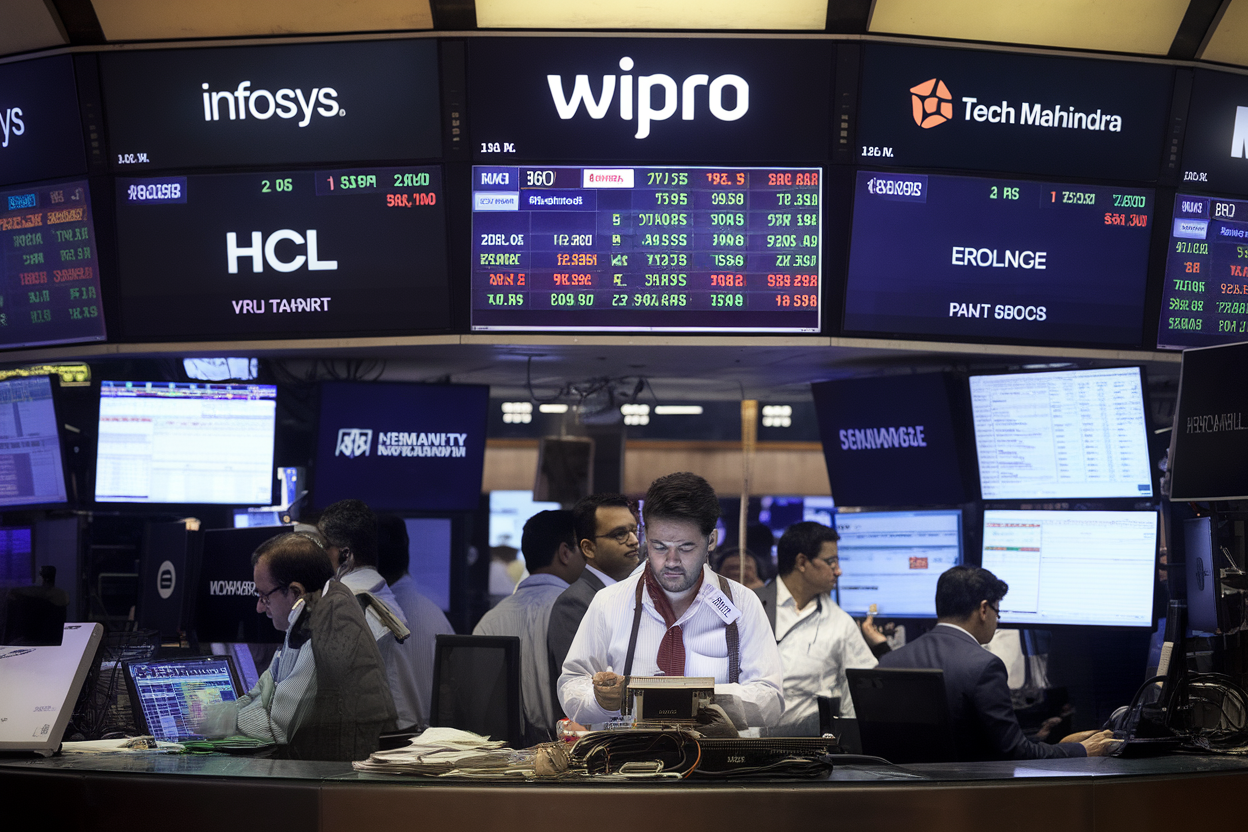 Infosys, HCL, Wipro, Tech Mahindra: la volatilité des résultats se voit en Bourse